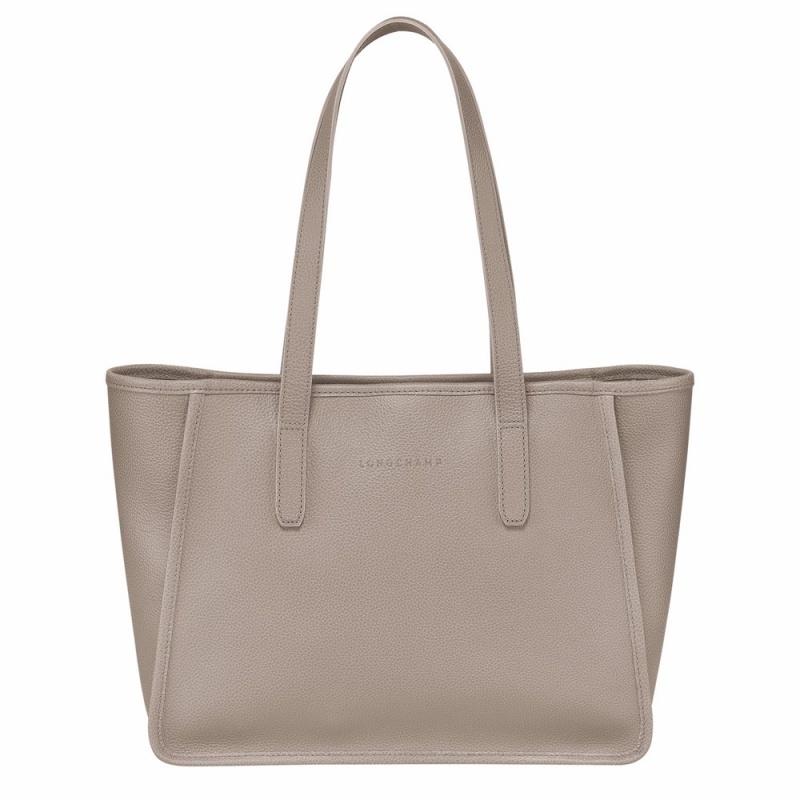 Grey Brown Longchamp Le Foulonne L Women's Shoulder Bags